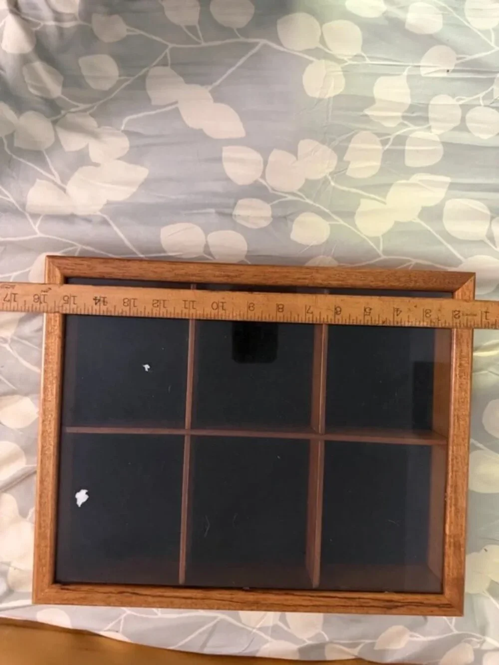 Enclosed Trinket Shelf / Shadow Box Solid Wood